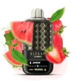 Vape with watermelon and strawberry design