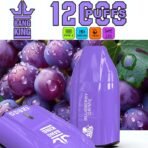 Purple vape device with blueberry grape theme.