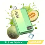 Green vape with melons and juice splash.