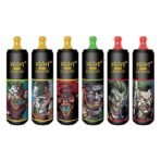 Vape products with comic character designs.