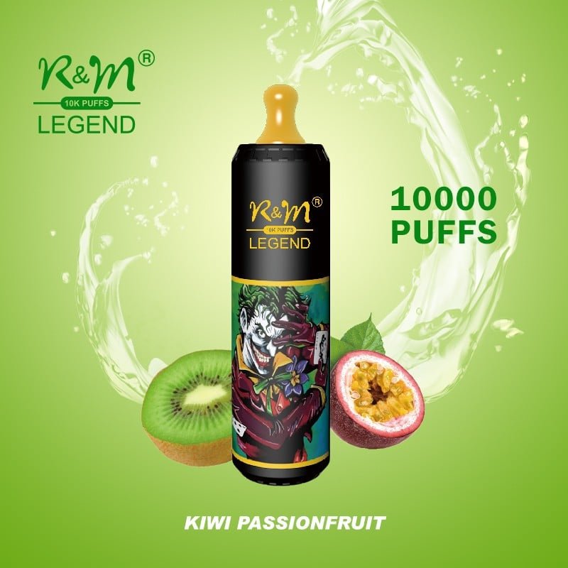 r-and-m-legend-disposable-vape_5.jpg R&M vape Kiwi Passionfruit flavor 10,000 puffs.