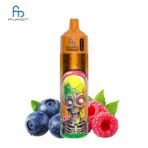 Fumot vape with colorful skull and berries design.