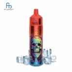 Colorful vape can with ice cubes