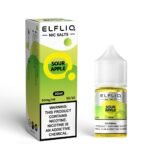Elfliq Sour Apple Nic Salts e-liquid bottle