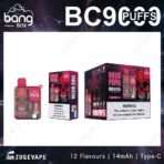 Bang Box Vape, 9000 puffs, warning label visible.
