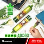 Bang King vape pen, 40000 puffs, floral background.