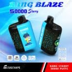 Zugevape Bang Blaze 50000 Starry vape display.