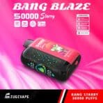 Bang Blaze vape, 50000 Starry puffs, peach flavor.