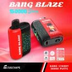 Bang Blaze vape, 50000 puffs, strawberry watermelon flavor.