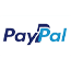 PayPal logo, digital payment service icon.