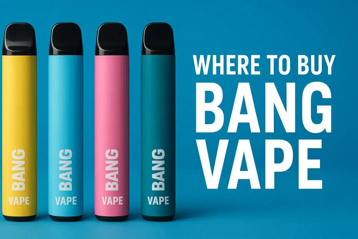 Colorful Bang Vape pens with buying guide.